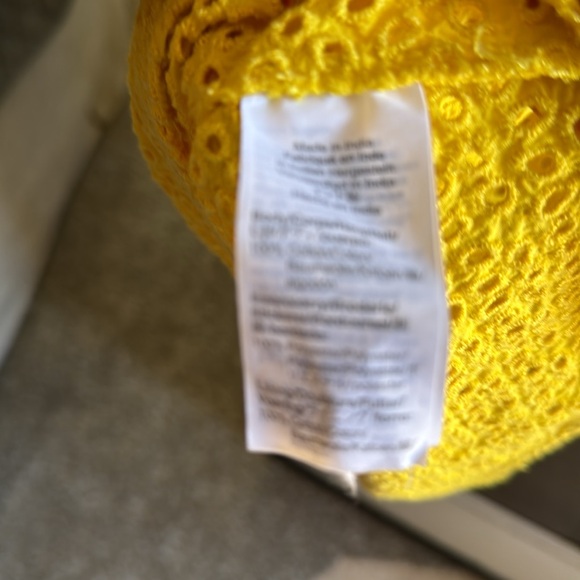 J Crew yellow eyelet sundress - Picture 4 of 7